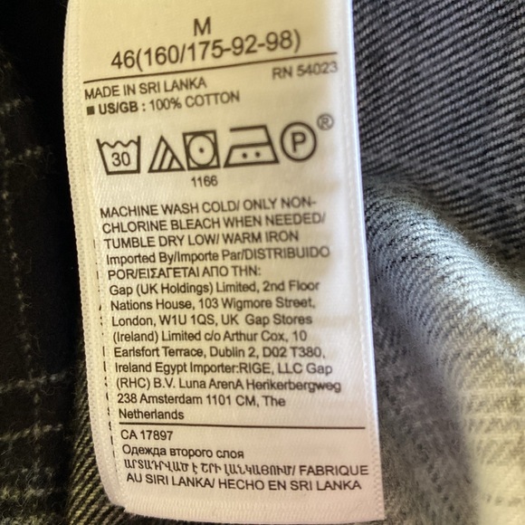 Banana Republic cotton flannel button down shirt size M - Picture 7 of 7